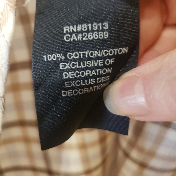 Robert Graham Plaid Shirt Geometric Cuff Sz XL Brown/Cream - Picture 12 of 13